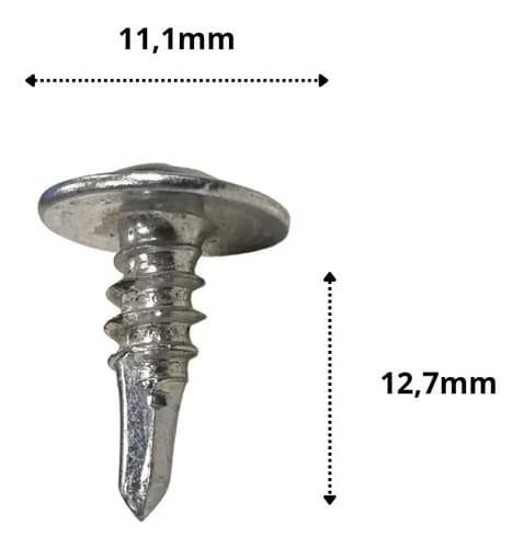 Tornillo Autoperforante Tel Punta Mecha Phillips 800u Para Madera Metal