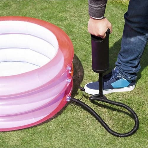 Inflador Manual Portátil Bestway 62002 Para Camping, Doméstico, Hogar Color Negro 4psi