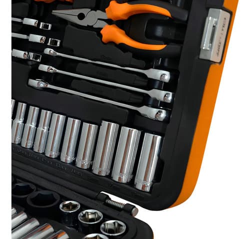 Set De Herramientas 150 Piezas - Racing Lusqtoff Color Naranja