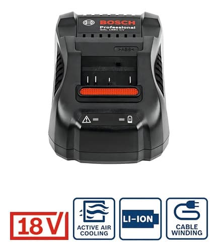 Cargador Rápido Bosch Gal 1880cv 18v Color Azul Negro