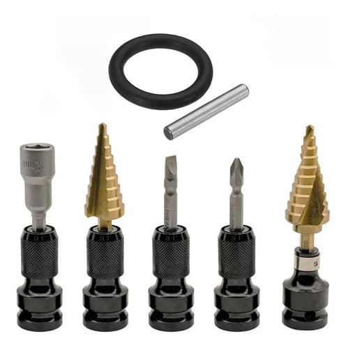 Adaptador De Impacto De 1/2 Pulgada A Hexagonal 1/4 Punta
