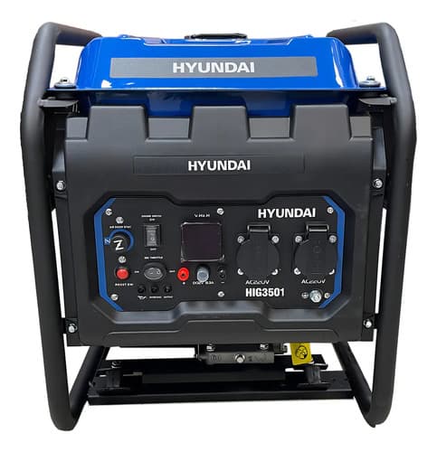 Generador Portátil Hyundai Hig3501 4000w Monofásico Con Tecnología Inverter 8,7 A