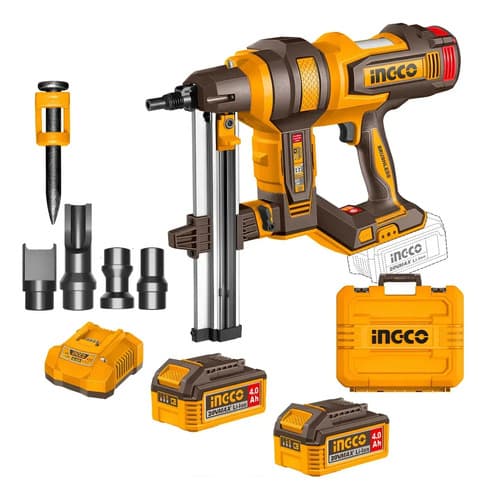 Clavadora P/concreto 20v 40mm Bl C/2 Bat 4.0 Ingco Ccnli9008