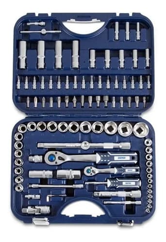 Set Herramientas Llaves Tubos Combinadas 94 Pzs Bremen 6380 Azul