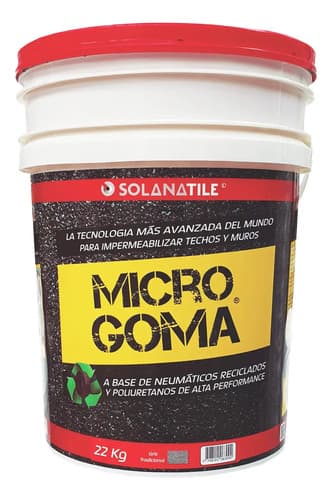Microgoma Membrana Impermeabilizante 22 Kg Para Piso Y Pared Acabado Mate Color Gris