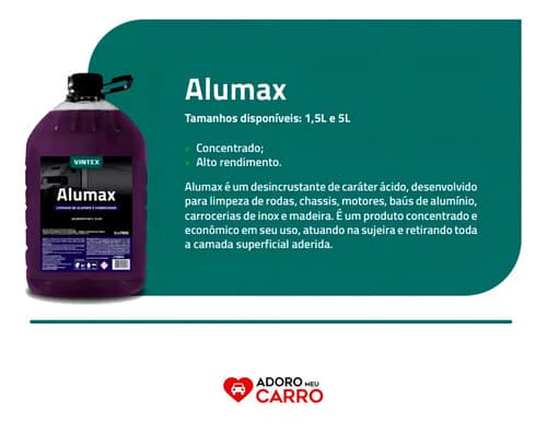 Kit De Alumax Removex Vintex 10l - Limpiador Carrocerias