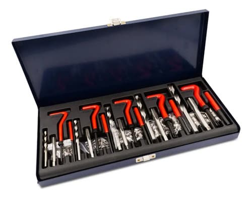Kit Reparador Roscas Insertos Machos Mechas Bremen® 6655 Rojo