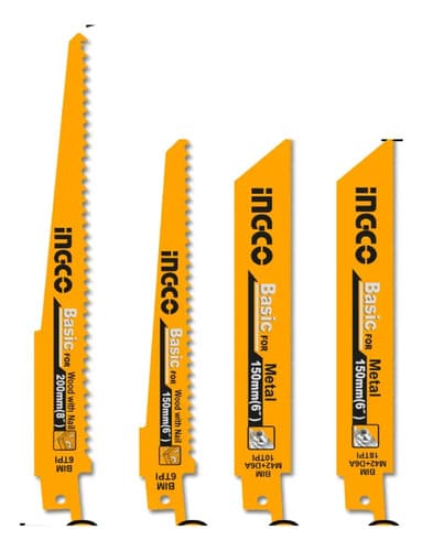 Sierras Para Sierra Sable P Metal Y Madera X 10pcs Ingco