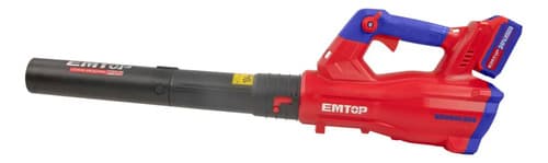 Sopladora A Bateria P20s 115km/h Industrial Emtop Color Rojo Sin Bateria