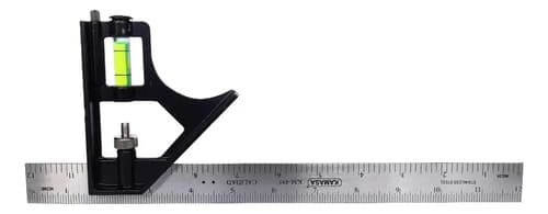 Escuadra 30cm Ajustable Con Nivel Kamasa Km-495