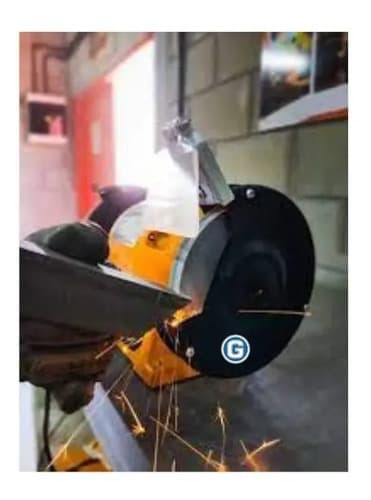 Amoladora De Banco 375 W Lusqtoff Color Naranja Frecuencia 50 Hz