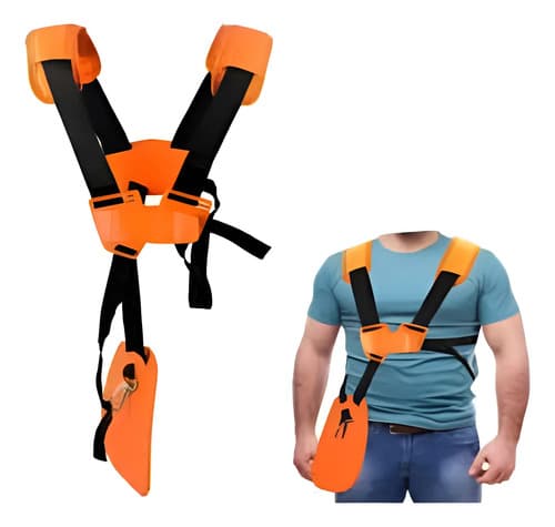 Arnés Para Desmalezadora Modelo Mochila Naranja
