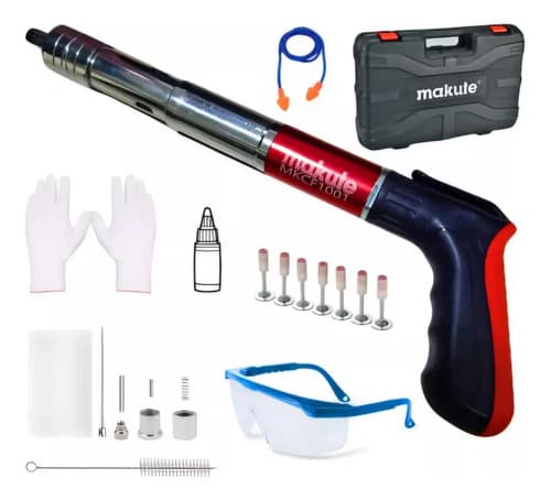 Pistola Clavadora Fulminante Completa Profesional Makute