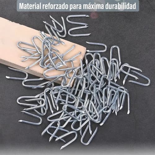 Clavo Grampa Para Tejido - Galvanizados En U Resistente 0 Mm