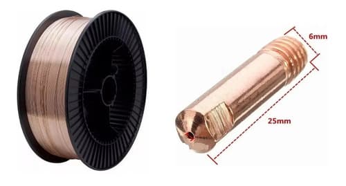 Alambre Soldador Mig Dogo Cobre 0.8mm 5kg Acero Al Carbono