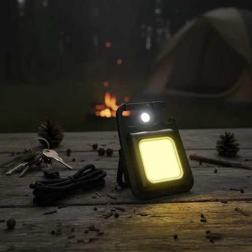 Linterna Frontal Recargable Electroimporta Led De Bolsillo Negro Usb Blanco