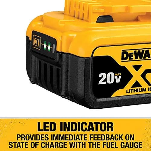 Bateria Dewalt Dcb205 20v Max Xr, Ion De Litio, 5.0ah, Color Negro/amarillo