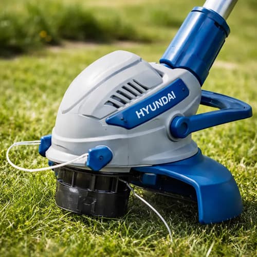 Bordeadora Eléctrica Hyundai 700w Tubo Telescópico Azul