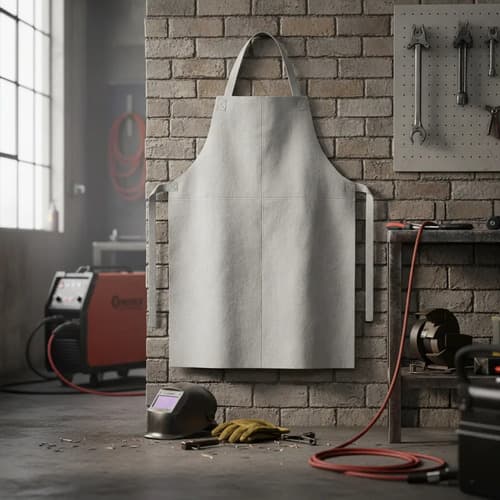 Delantal De Cuero 90x60cm Para Soldador Ingco Hgva01 Marrón