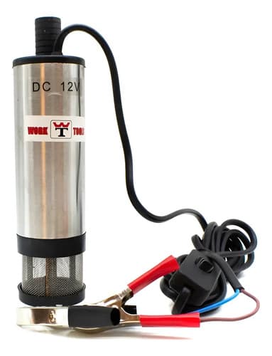 Bomba 12v Sumergible Combustible Y Agua 12v Plateado