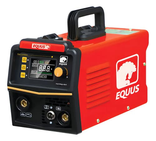Soldadora Con Display Digital Flux-mig/mma-120amp Rojo