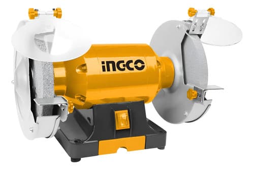 Ff Amoladora De Banco Ingco 8'' 350w 1/2hp 2950 Rpm Bg83502 Amarillo 50hz