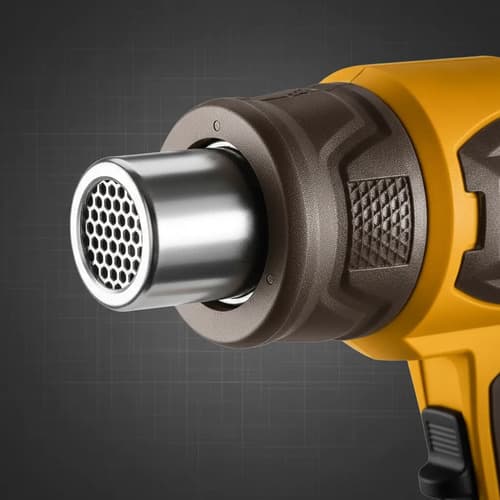Pistola De Calor 20v 580°c Sin Bat Sin Carg Ingco Hgli2058 Naranja Claro