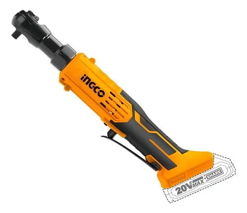 Combo Ingco Llave Impacto + Crique + Linterna + Accesorios Color Naranja Oscuro