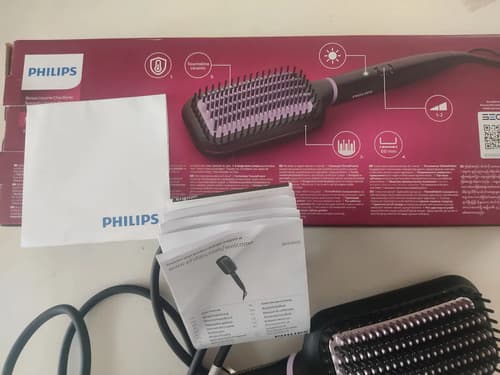 Cepillo Alisador Philips Bhh880/00 Negro