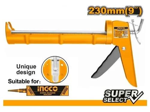 Pistola Aplicar Silicona 230mm Ingco