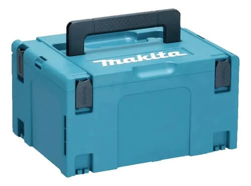 Taladro Percutor Atornillador Inalámbrico De 13mm Makita Hp001gd201 + Accesorio Con Makpac Turquesa