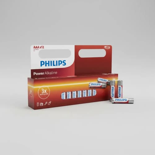 Pilas Aaa Philips X12 Unidades Pack Ahorro