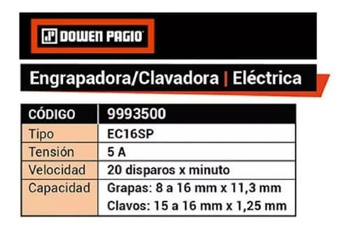 Engrampadora Clavadora Electrica 20 Grampas Min Dowen Pagio
