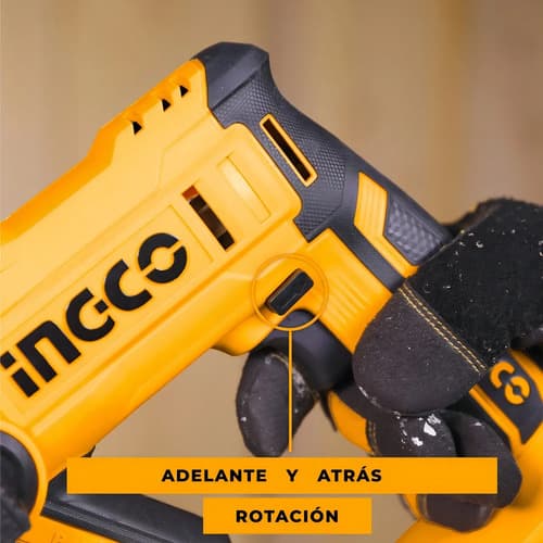Rotomartillo Electroneumático Ingco P20s Crhli1601 Inalámbrico Amarillo Con 110w De Potencia