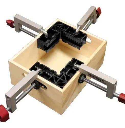 Escuadra De Sujeción Milescraft Clampsquare De Abs Para Carpintería  Pack De 2 (10 Cm)