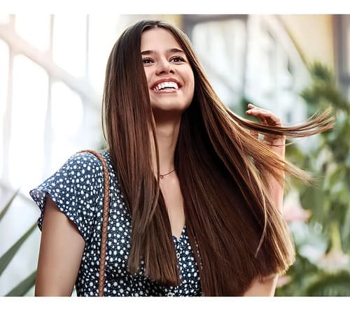 Plancha Para El Cabello Philips Hp8321 Placas Largas Negro