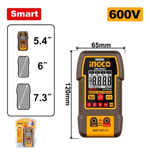 Tester Multimetro Digital 600v Ingco Dm16003