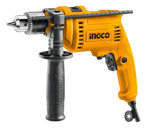 Taladro Atornillador Percutor Ingco 13mm 680w 3 En 1 C/cable Color Naranja Frecuencia 50 Hz 60 Hz