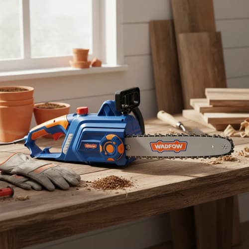 Motosierra Eléctrica Makute 1480w Potente Azul Marino