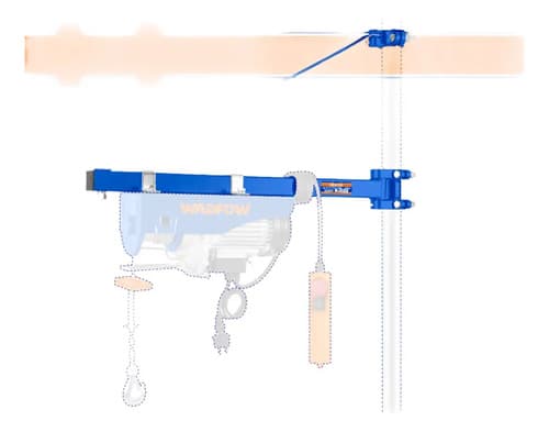 Soporte Para Aparejo Electrico Wf_wets1a01 Cantidad De Cuerdas 1 Color Azul