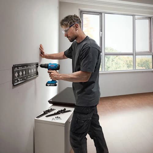 Taladro Percutor Atornillador A Bateria Bosch Gsb 183-li Color Azul Frecuencia 50hz 50 Hz