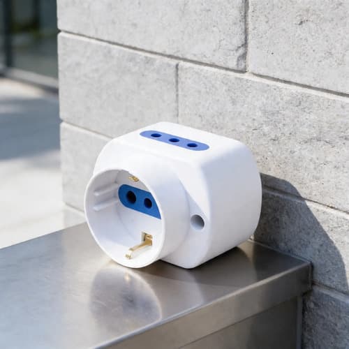 Toma Exterior 1 Schuko 2 Modulares/hnt Blanco