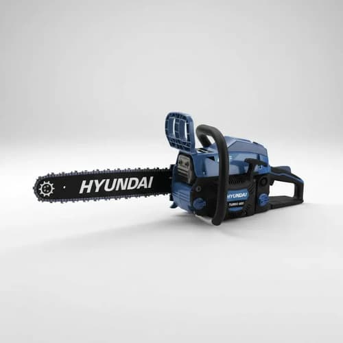 Motosierra A Nafta Hyundai 52cc Azul Rey Turbo 600 2.5hp