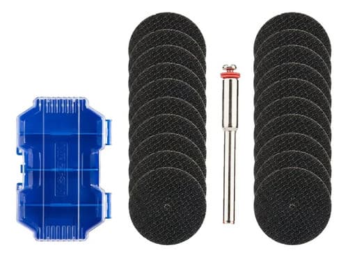 Set X 21 Pcs Accesorio Mini Torno 1/8 Wadfow Wrr3021 Plateado Aluminio