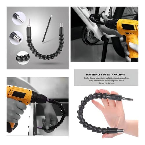 Taladro Atornillador Inalámbrico 20v Extensor Dado Puntas Color Marrón Frecuencia 60 Ingco Cdli200518 Hbrd-full-set