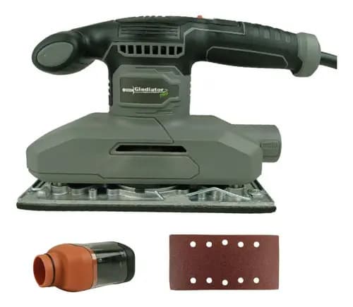 Lijadora 1/2 Lija 380 Watts Gladiator Pro - Lo912/220 Gris Oscuro