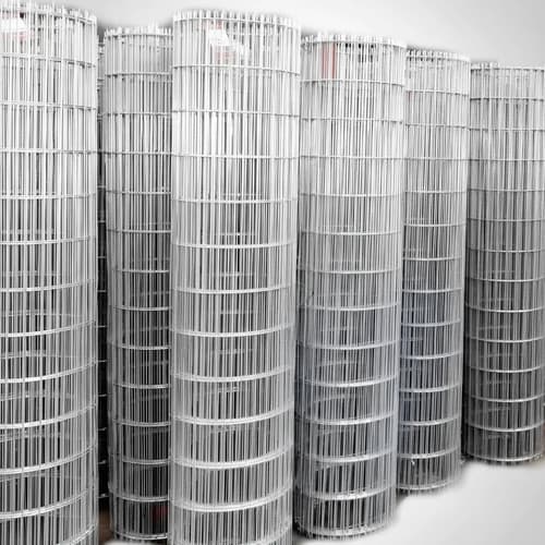 Tejido Malla Electrosoldada Galvanizada 1.20 X 25 Mts Plateado