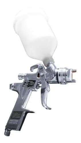 Pistola De Pintar Gravedad Bta Tools Hvlp Boquilla 1.3mm 600ml Gris