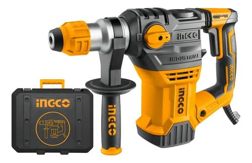 Rotomartillo Electroneumático Ingco Industrial Rh150028 Amarillo Frecuencia De 60hz Con 1500w De Potencia 110v-120v Amarillo 60 Hz