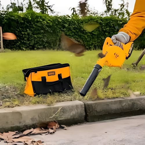 Soplador Niwa Soprador Ingco P20s Batería 2ah 2 Velocidades Naranja
